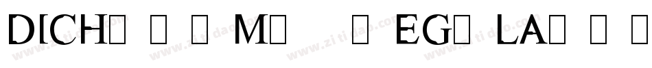 Dichotomy Regular字体转换